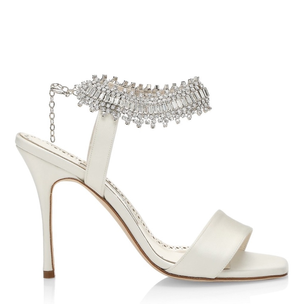 Manolo Blahnik Parinasan 105 Embellished Sandals